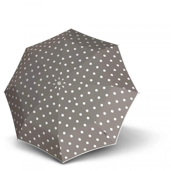 T.200 M Duomatic - Taschenschirm Regenschirm dot art taupe