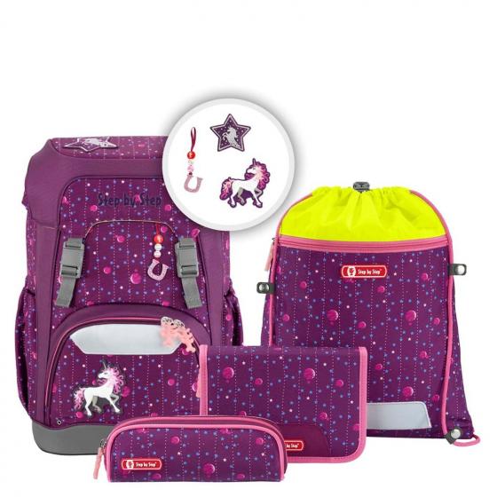 Giant school backpack set 5pcs. Dreamy Unicorn