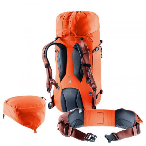 Guide 32+8 SL - Women's high altitude backpack 66 cm papaya-redwood